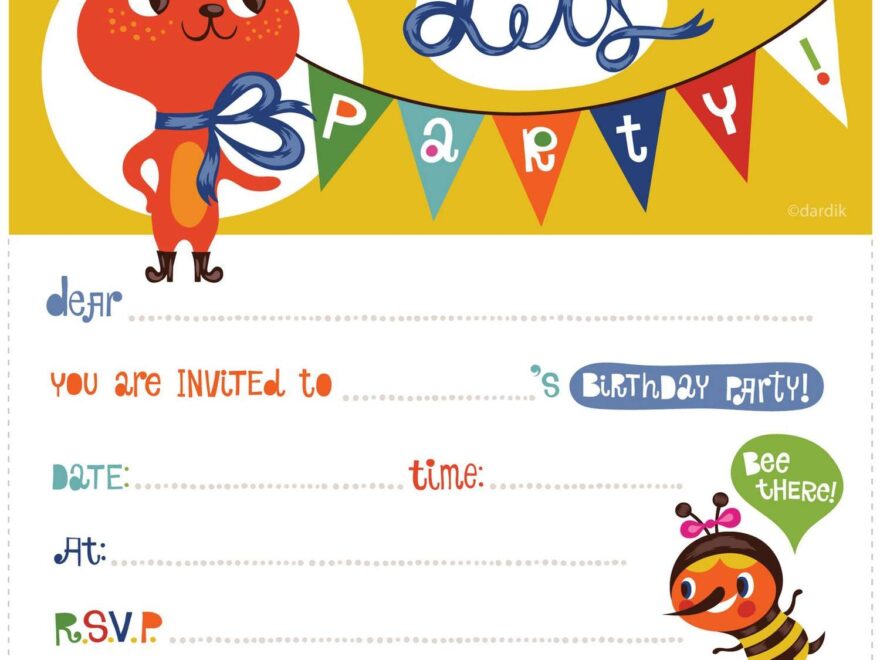 11 Free Printable Birthday Invitations