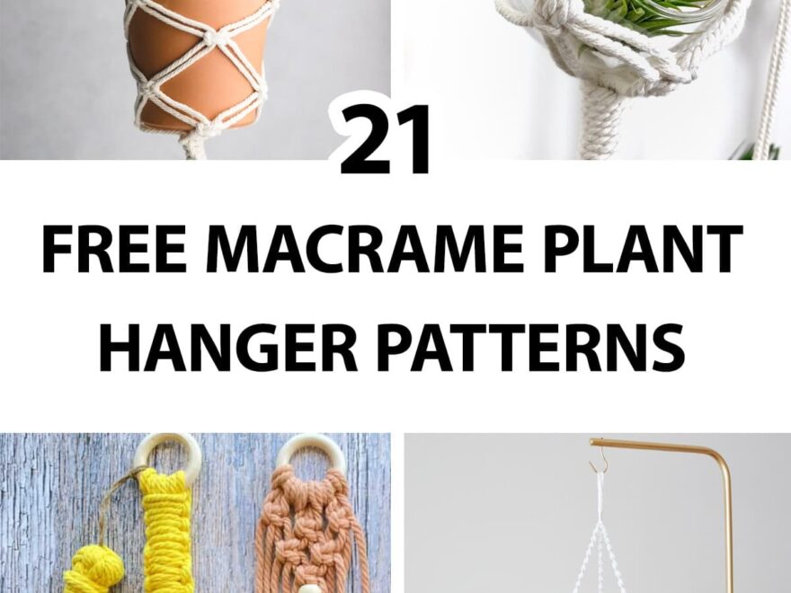 21 Free Macrame Plant Hanger Patterns Sarah Maker