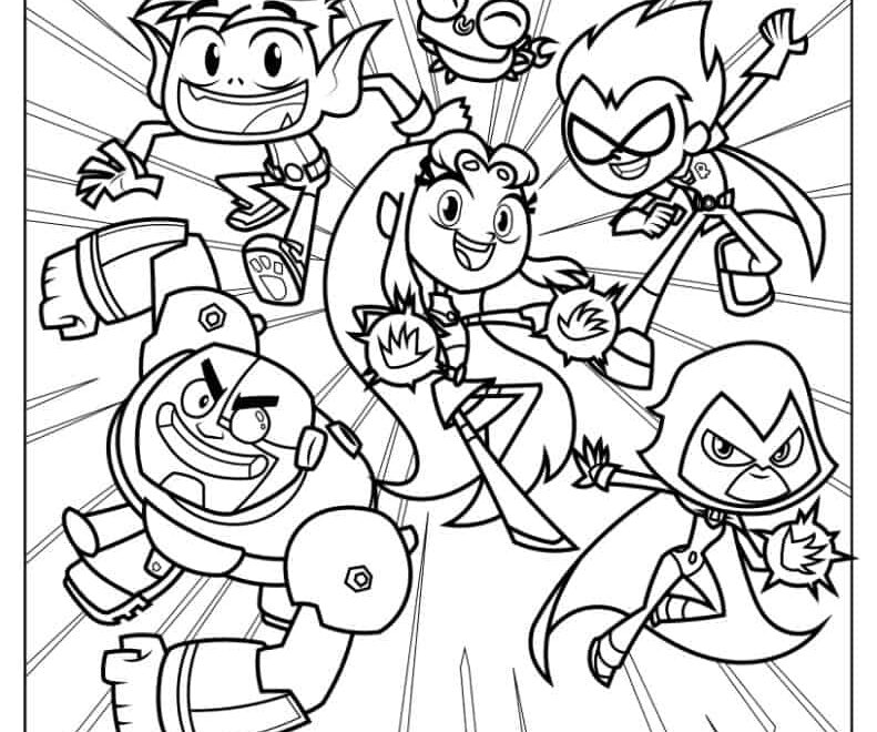 30 Teen Titans Go Coloring Pages Free PDF Printables