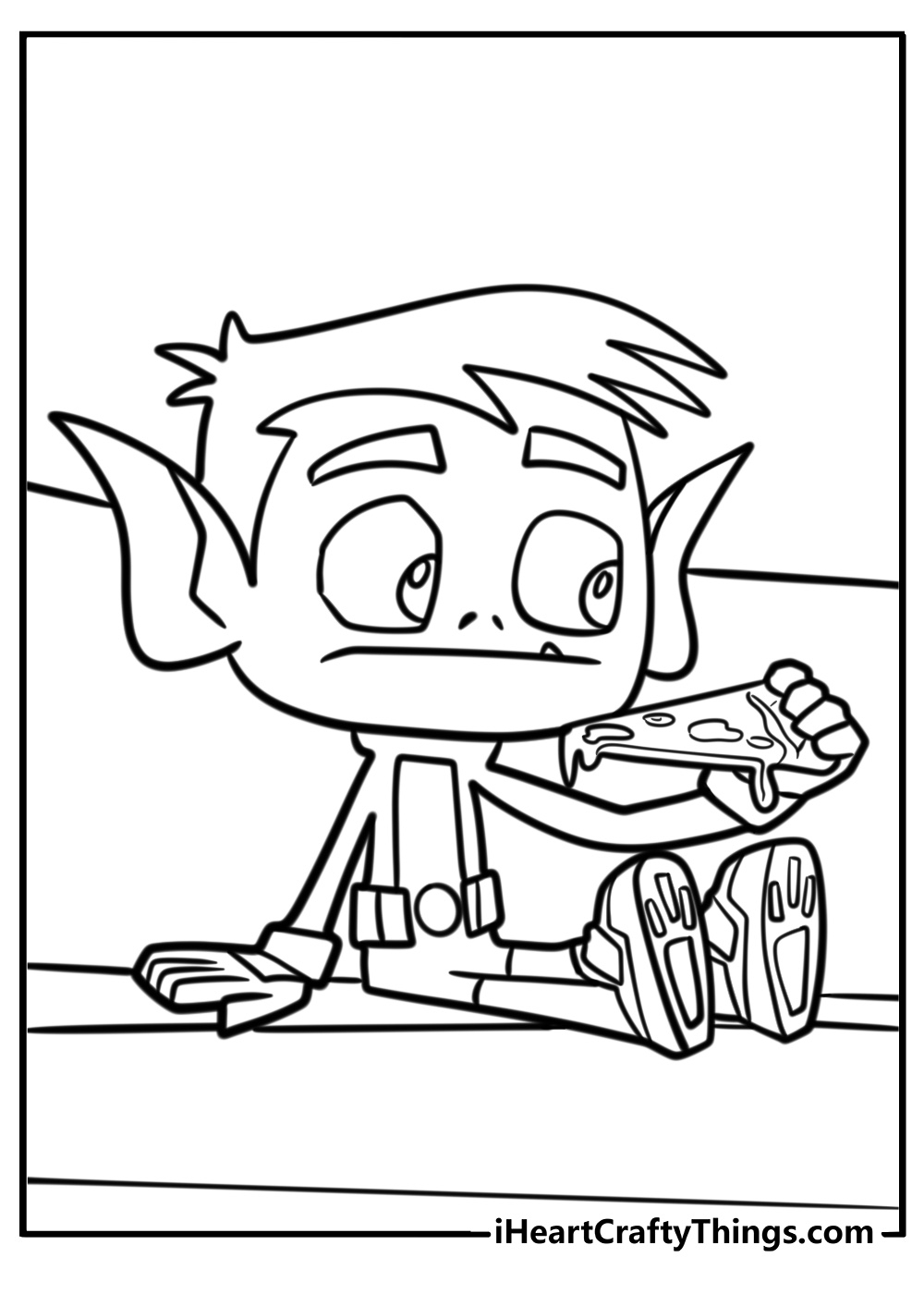 Printable Coloring Pages Teen Titans