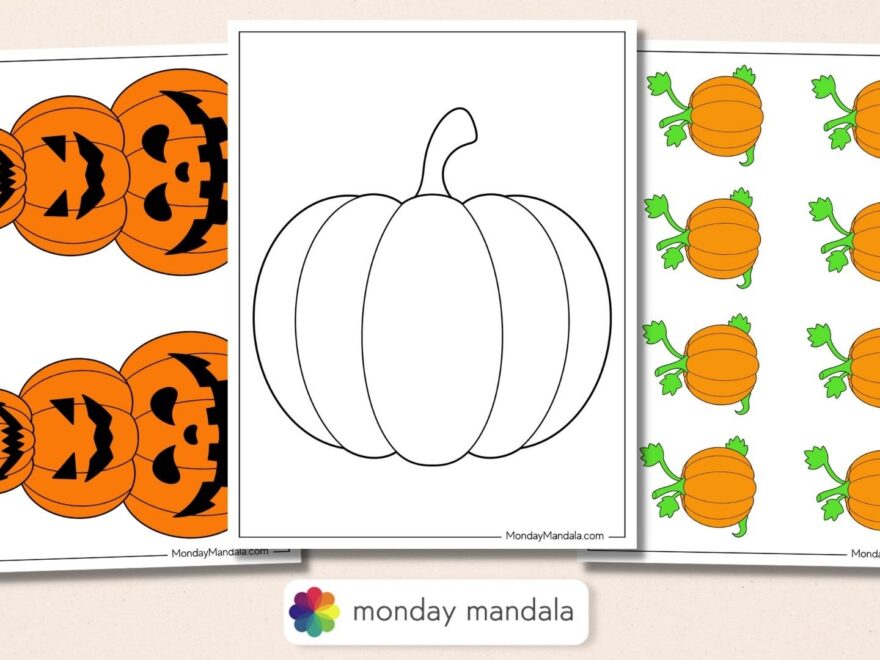 76 Pumpkin Templates Free PDF Printables