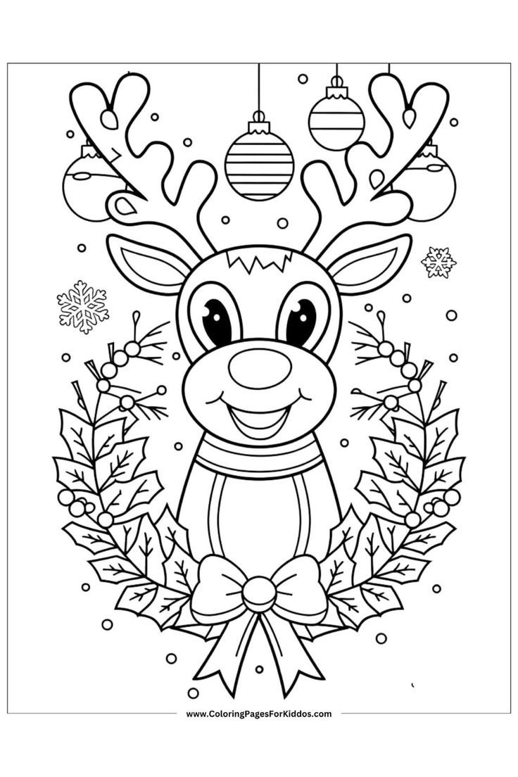 Cute Christmas Coloring Pages Printable