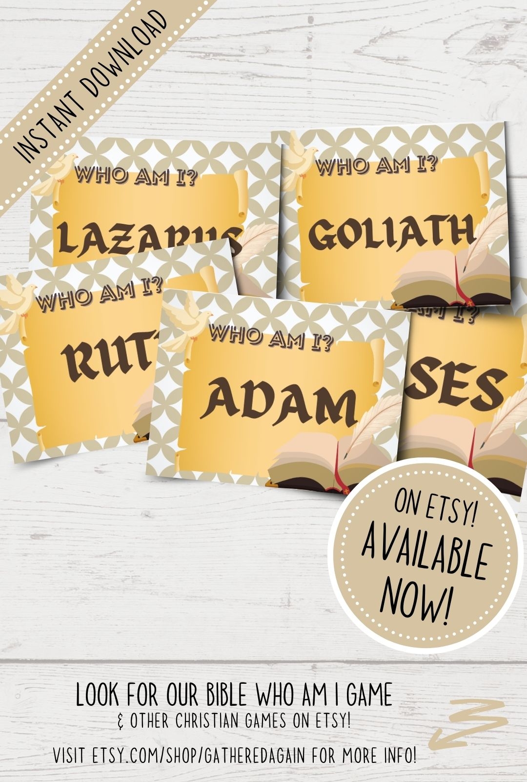 Who Am I Bible Game Printable