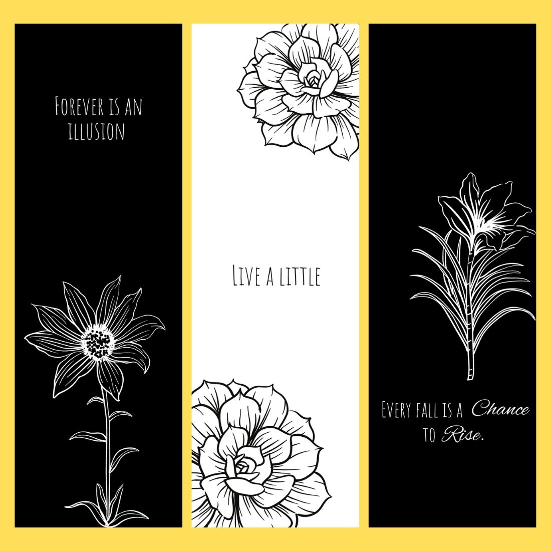 Black And White Digital Printable Bookmark MasterBundles