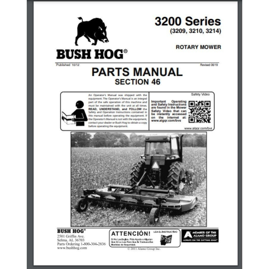 Printable Manual For Bush Hog 4430