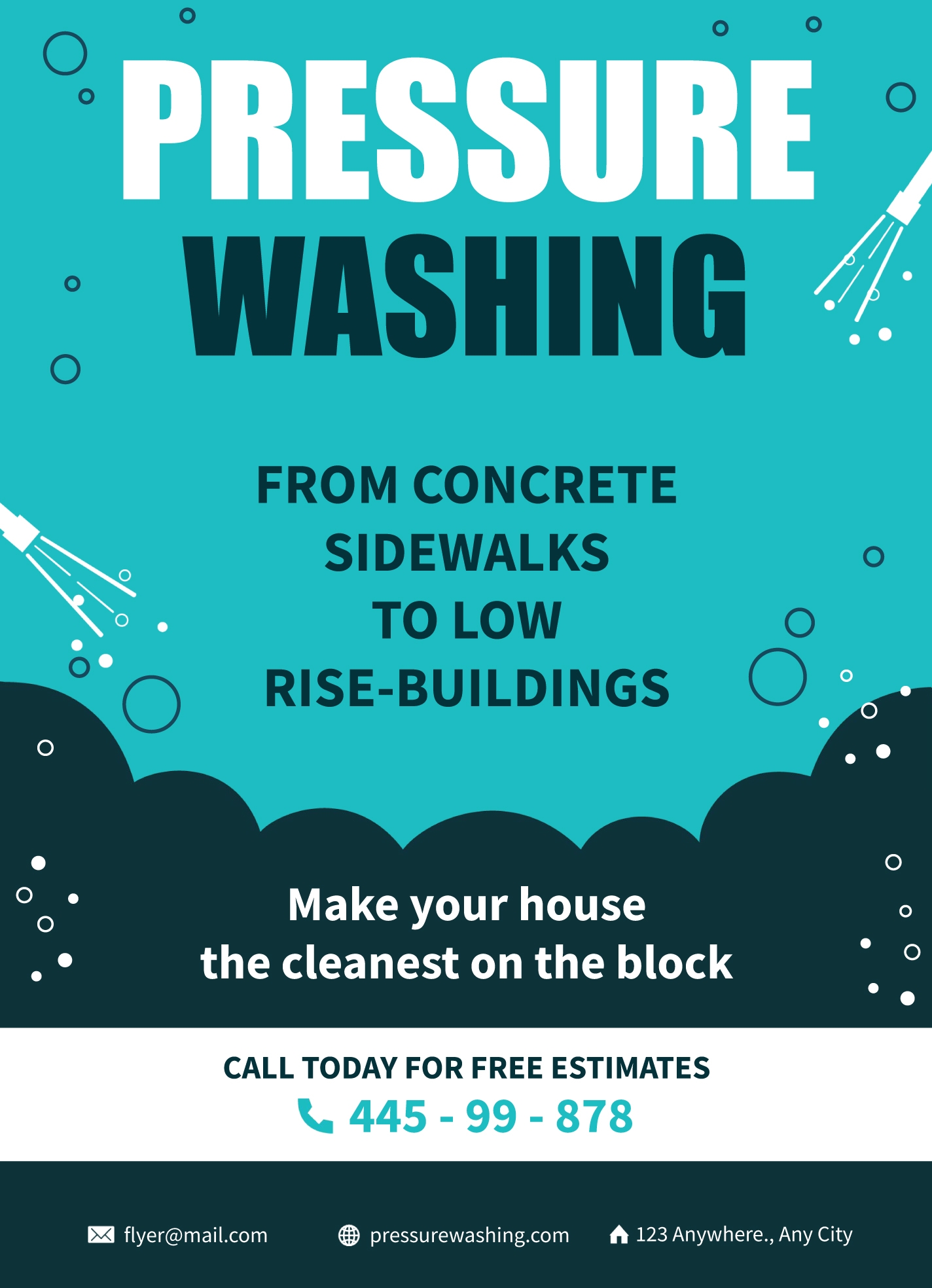 Business Flyer Pressure Washing Free Google Docs Template Gdoc io