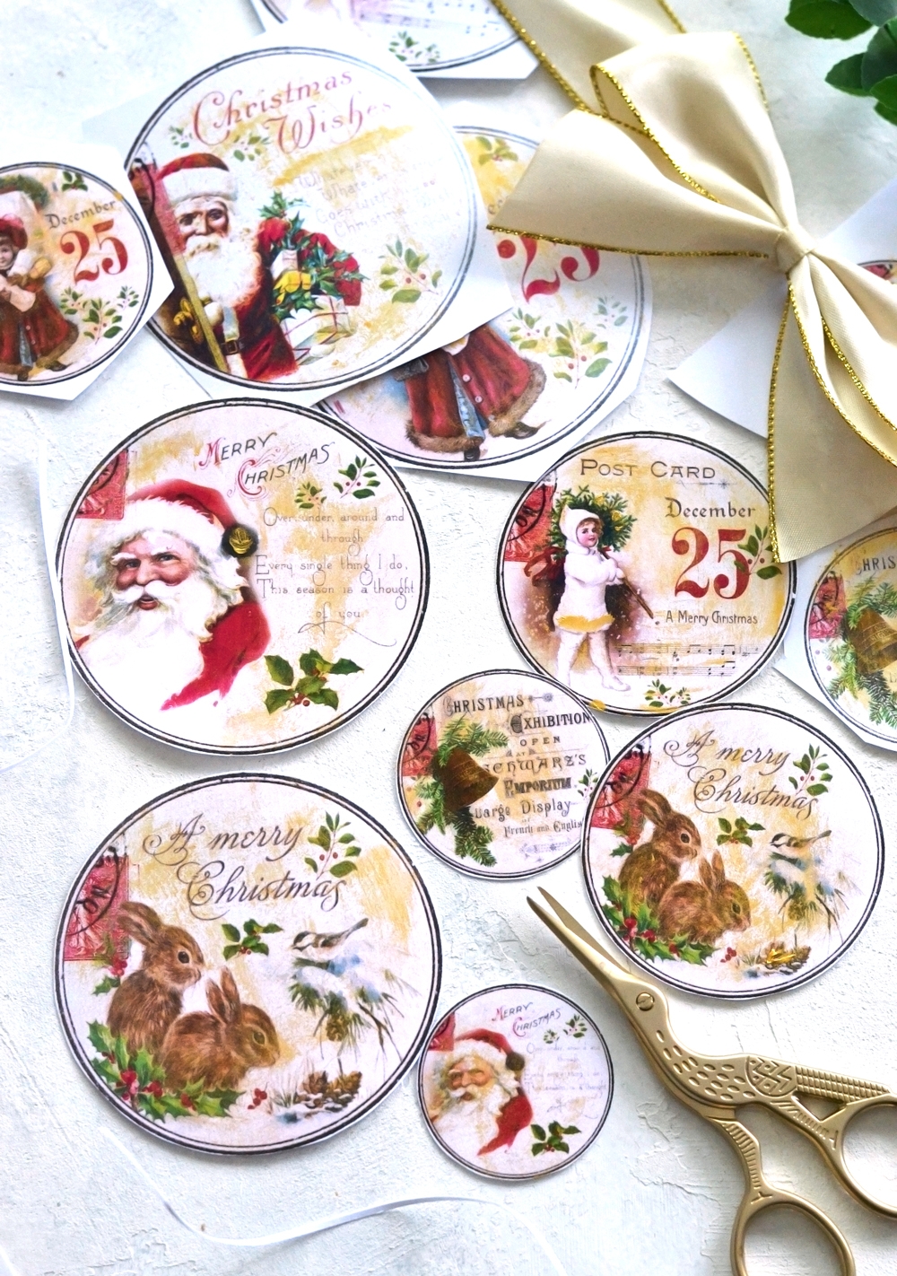 DIY Vintage Gold Christmas Gift Tags Free Printable Dreams Factory