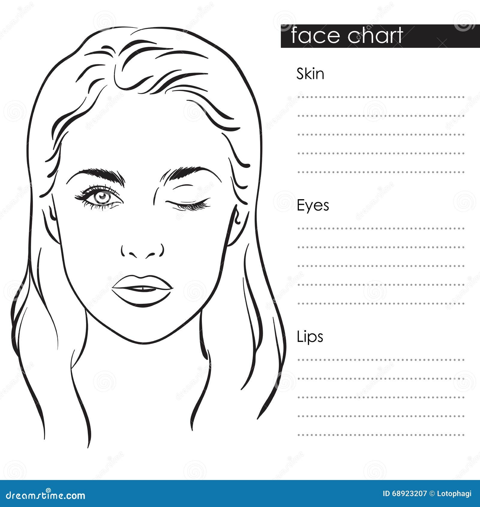 Free Printable Makeup Face Charts