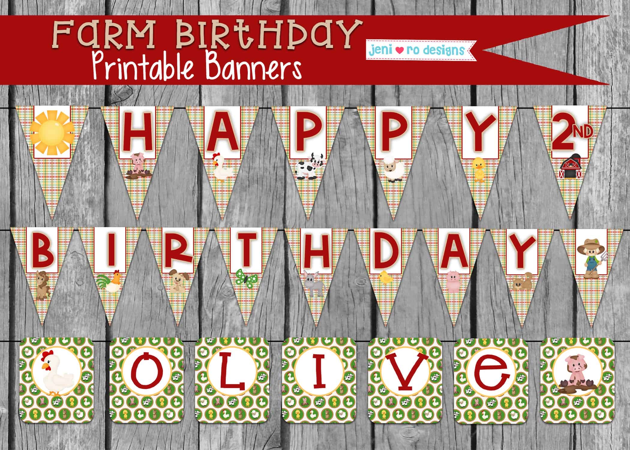 Farm Birthday Party Printable Invitation