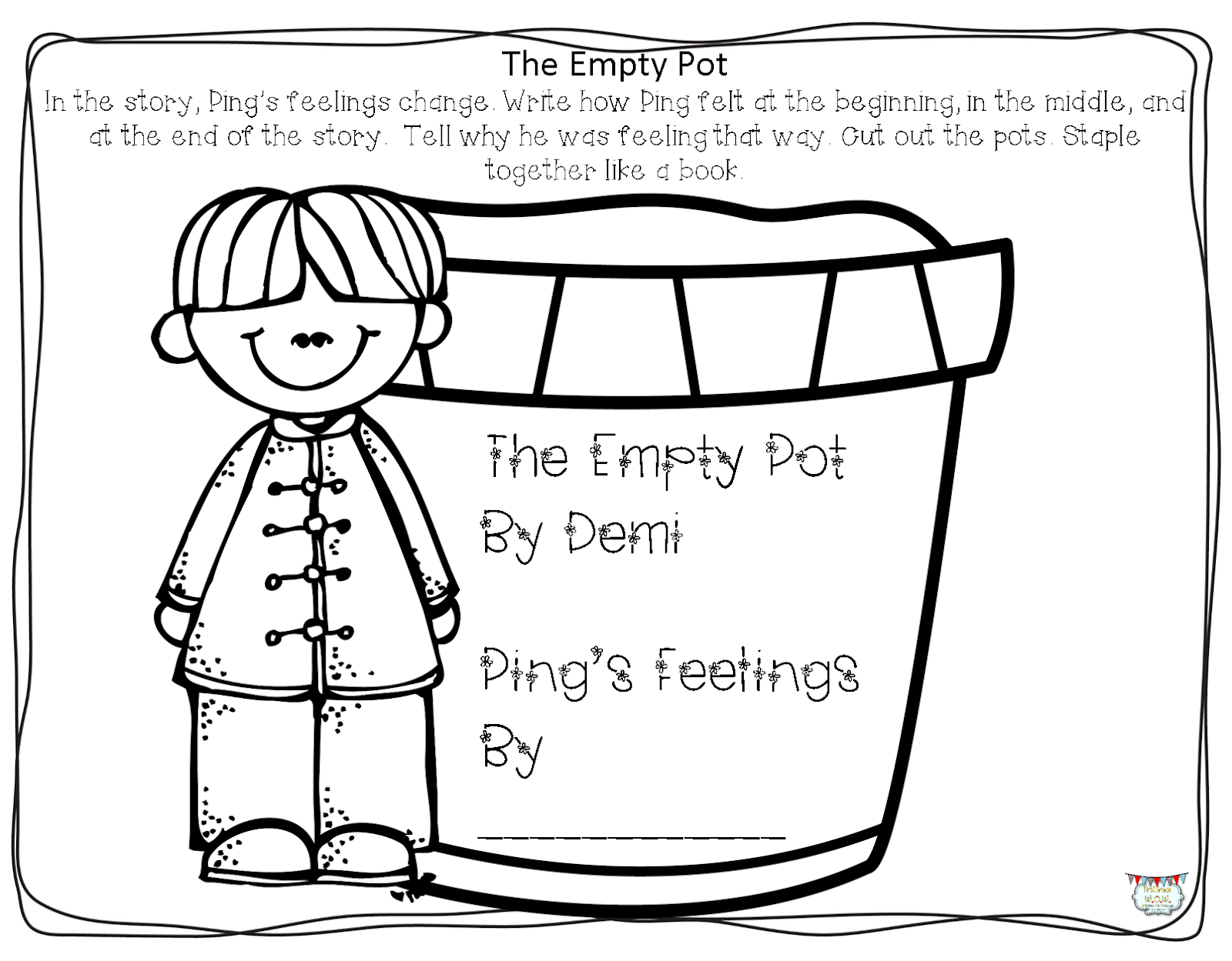 First Grade Wow Number Patterns With Tops And Bottoms Realistic Fiction Writing And The Empty Pot