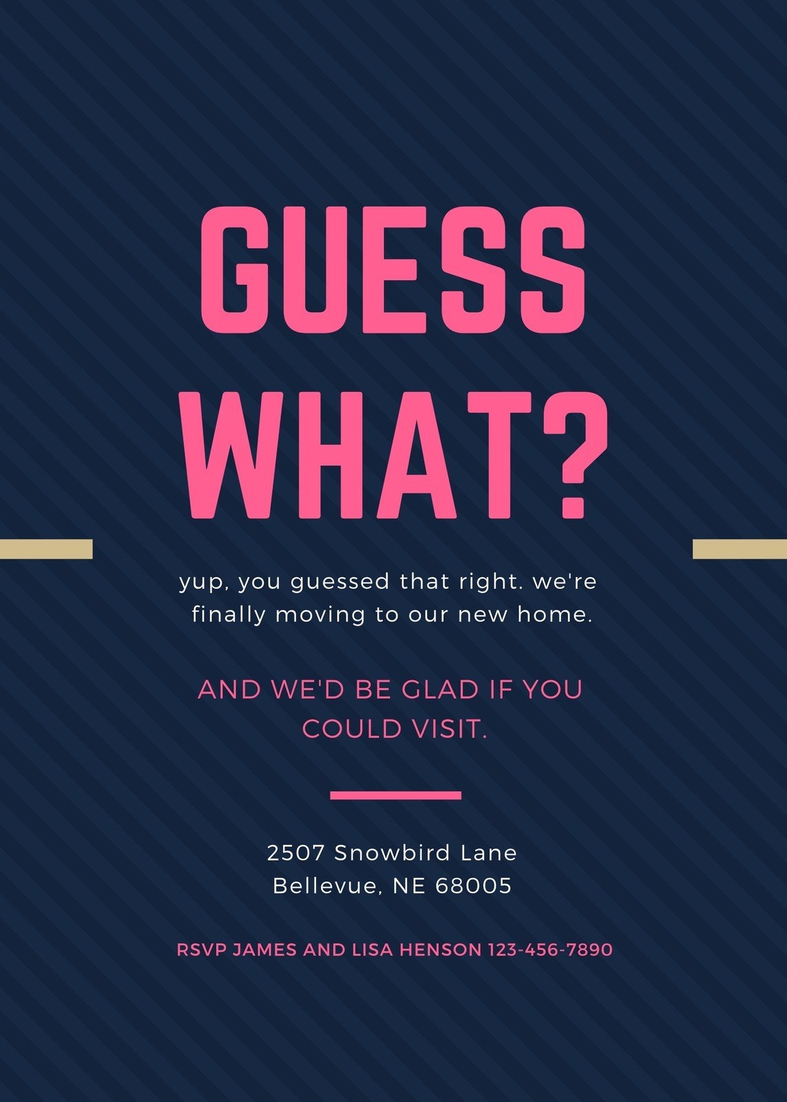 Free Custom Printable Moving Announcement Templates Canva