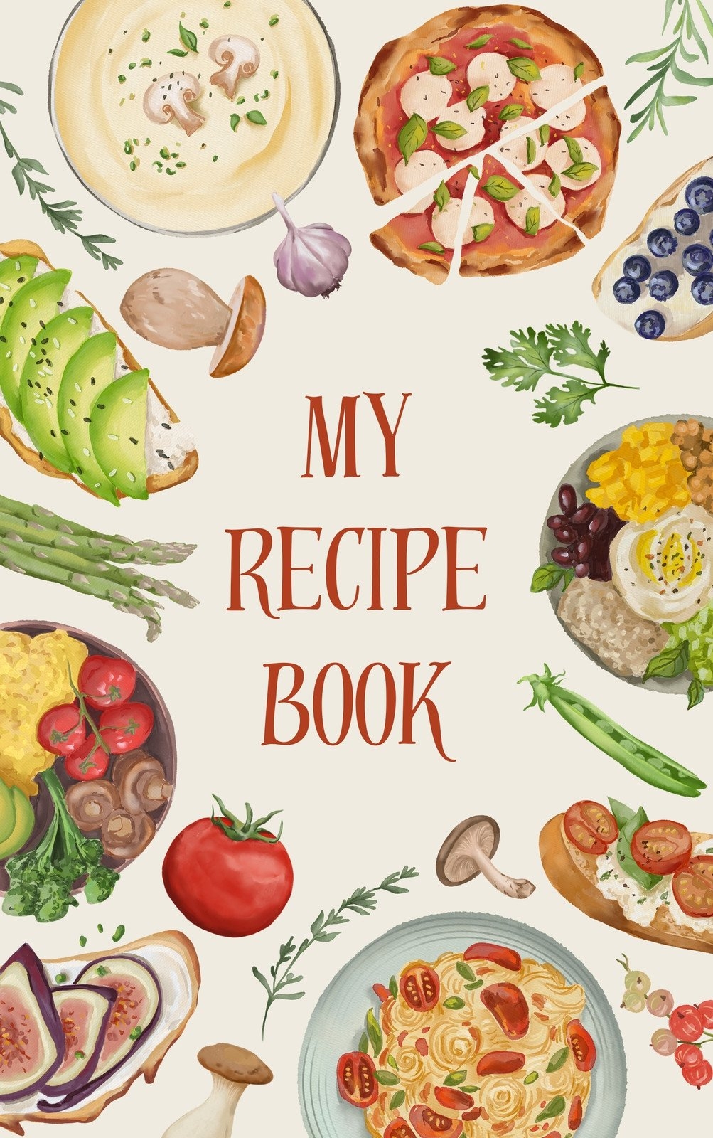 Recipe Book Cover Page Printable
