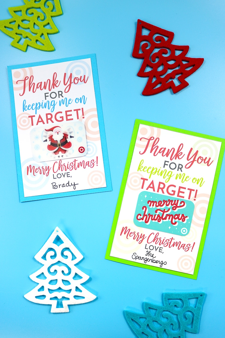 Target Gift Card Holder Printable