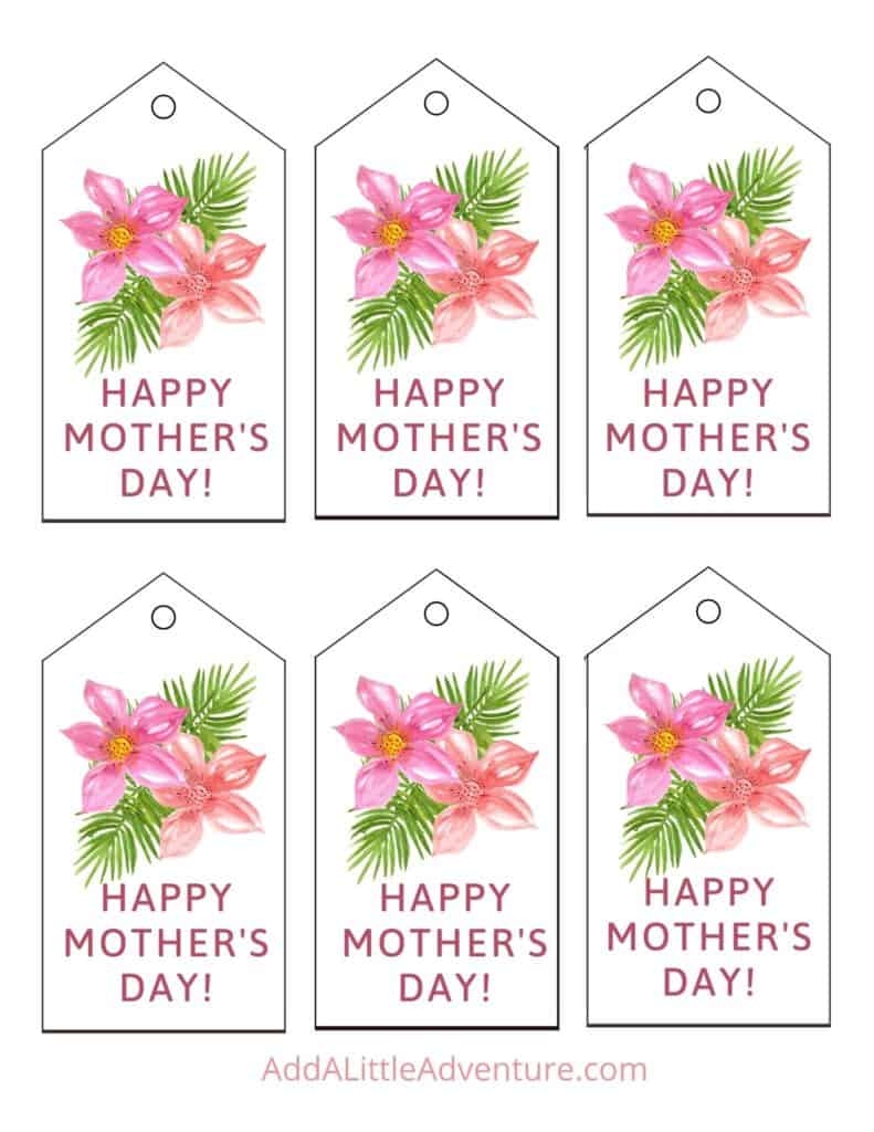 Free Printable Happy Mothers Day Tags To Print Printable Party Favors