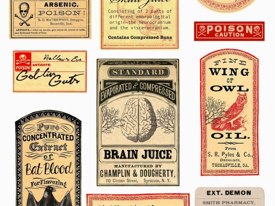 Halloween Love Spooky Apothecary Labels Free Printable Brooklyn Limestone