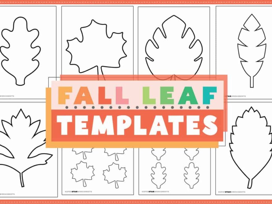 Leaf Template Superstar Worksheets