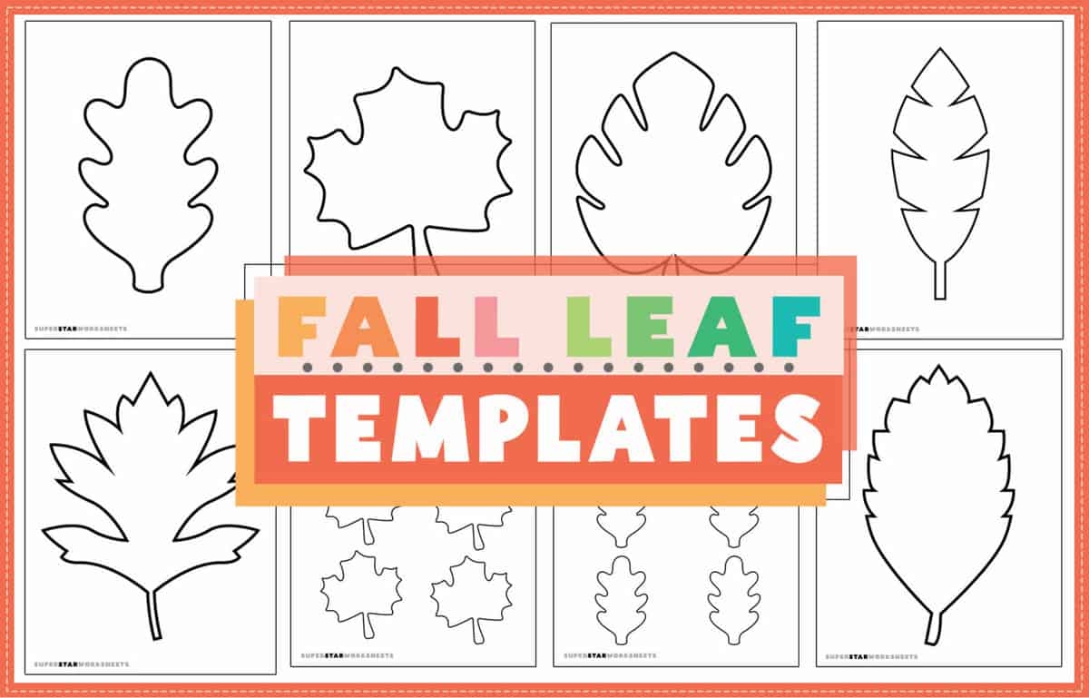 Leaf Template Superstar Worksheets