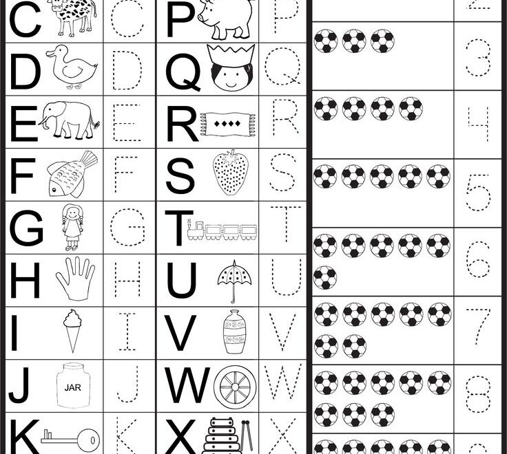 Letters And Numbers Tracing Worksheet FREE Printable Worksheets