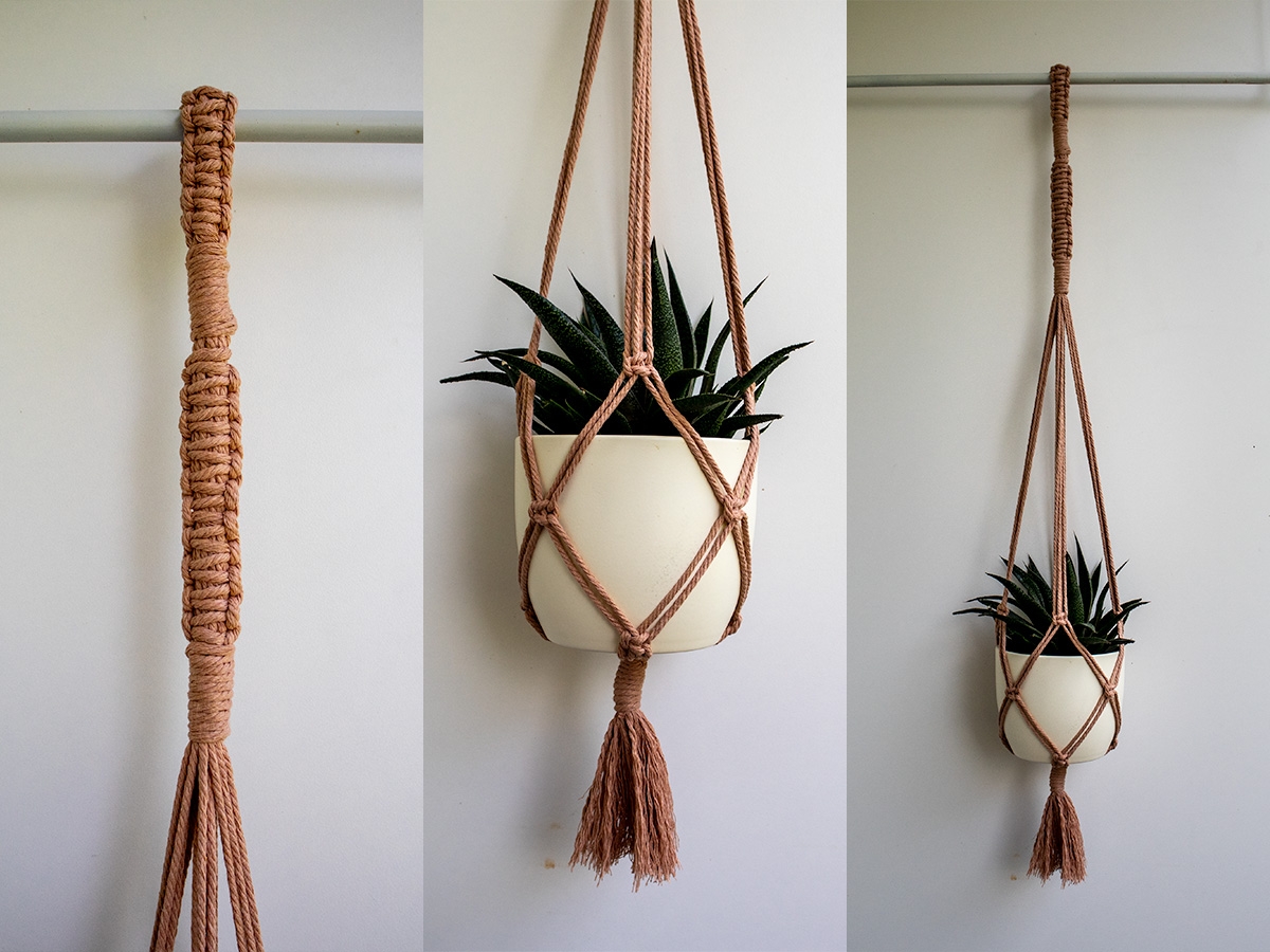 Macrame Plant Pot Hanger Free DIY Pattern For Beginners 