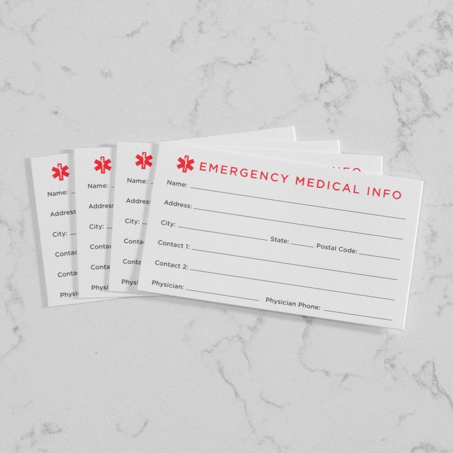 Medical ID ICE Information Wallet Cards Lauren s Hope