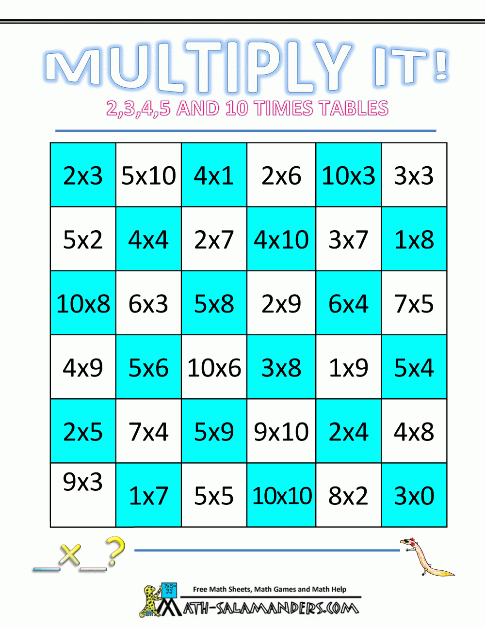 Math Games For Grade 3 Printable