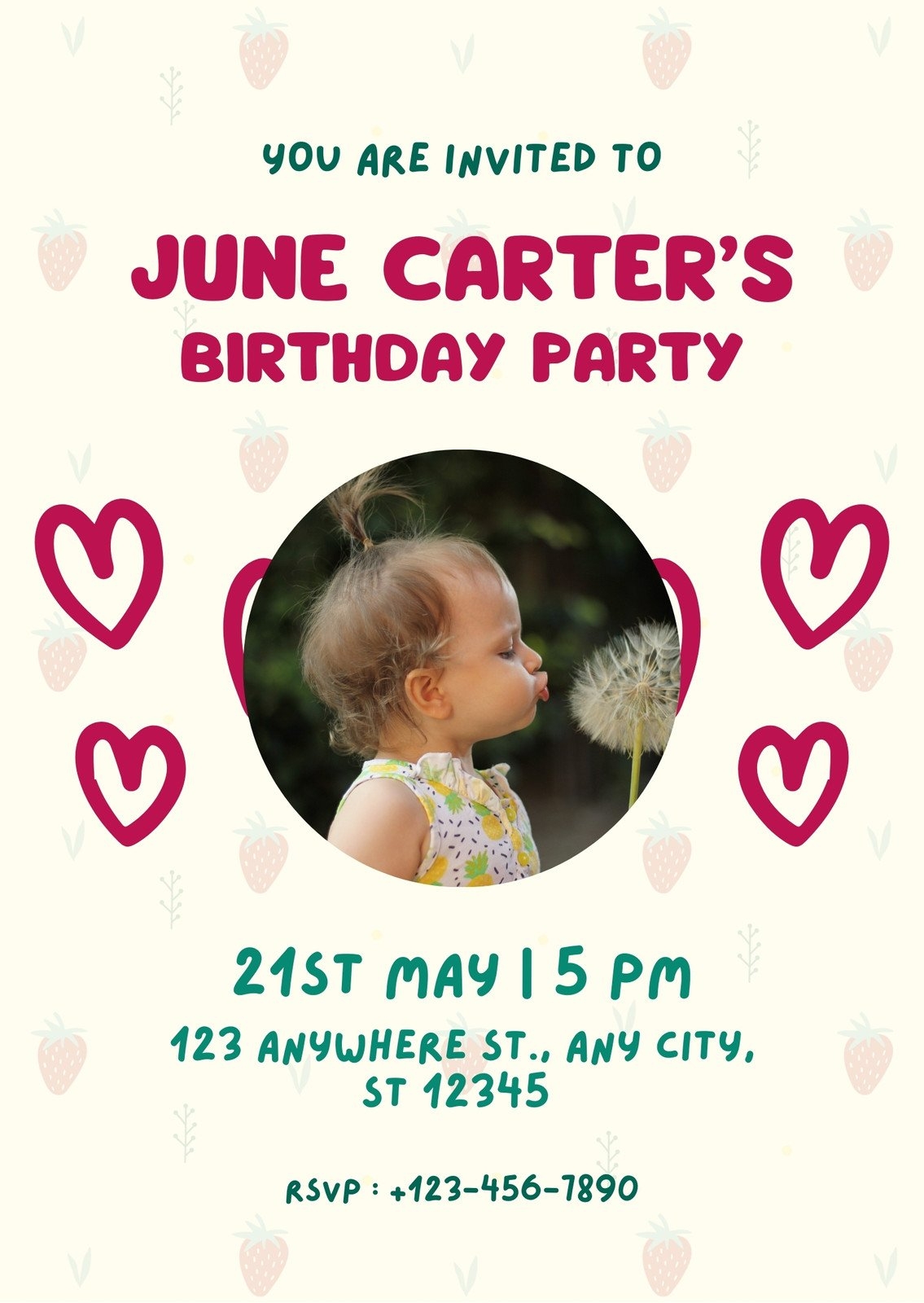Page 10 Free Printable Editable Kids Party Invitation Templates Canva