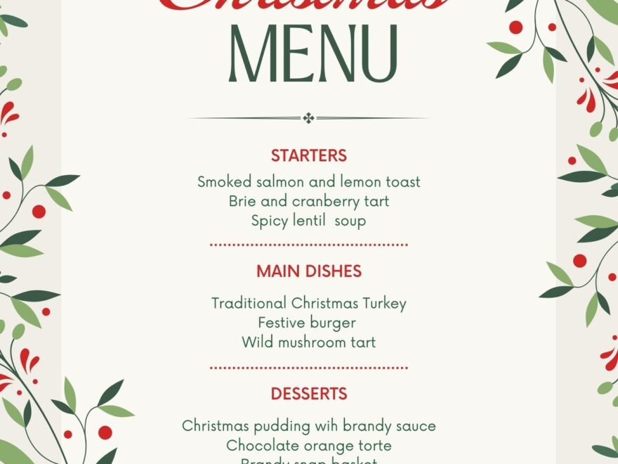 Page 4 Free Printable And Customizable Dinner Party Menu Templates Canva