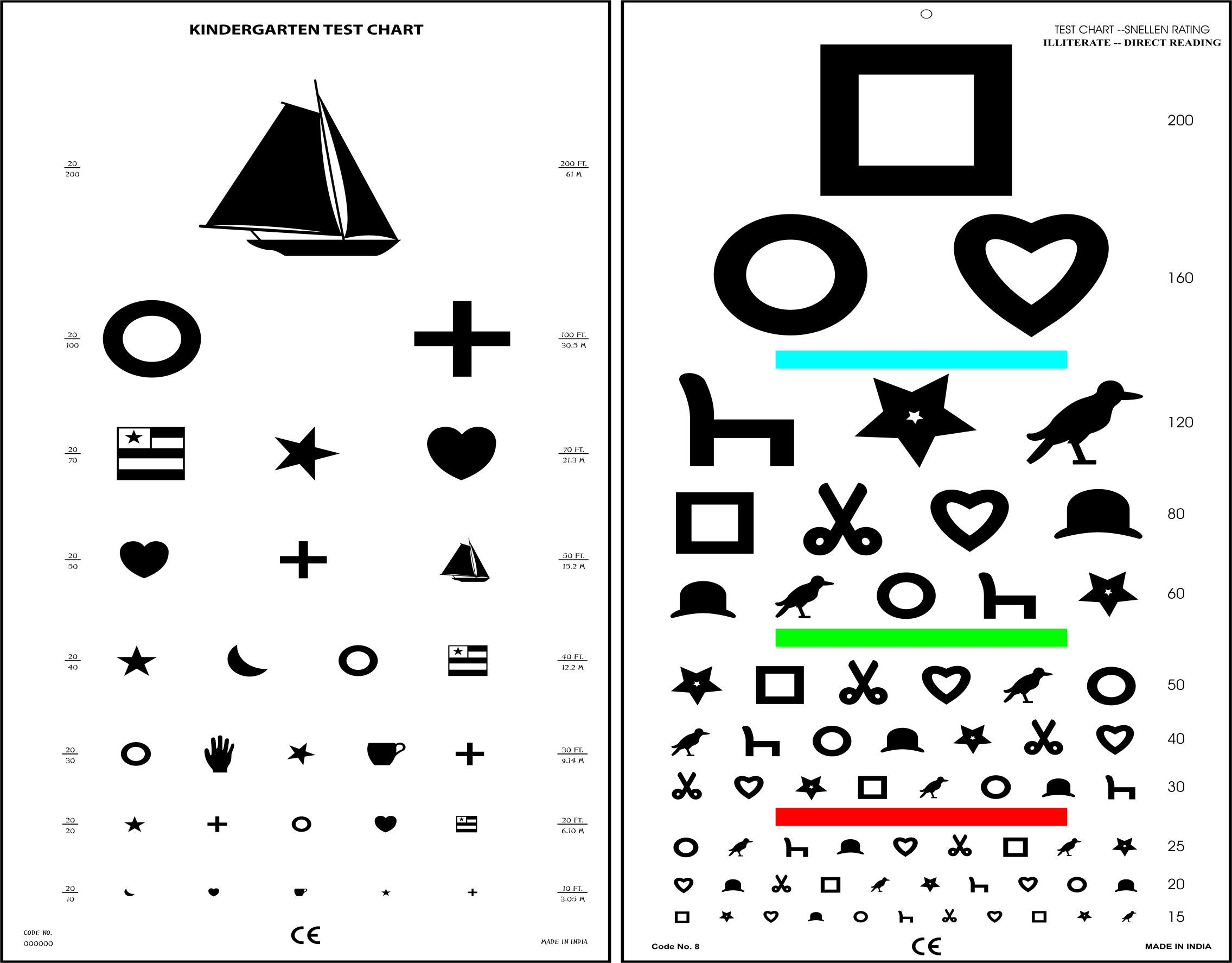 Preschool Eye Charts 10 Free PDF Printables Printablee Worksheets Library