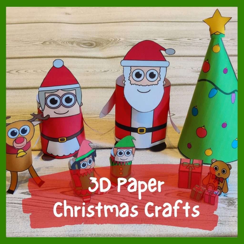 Paper Crismas Crafts Printable Templates