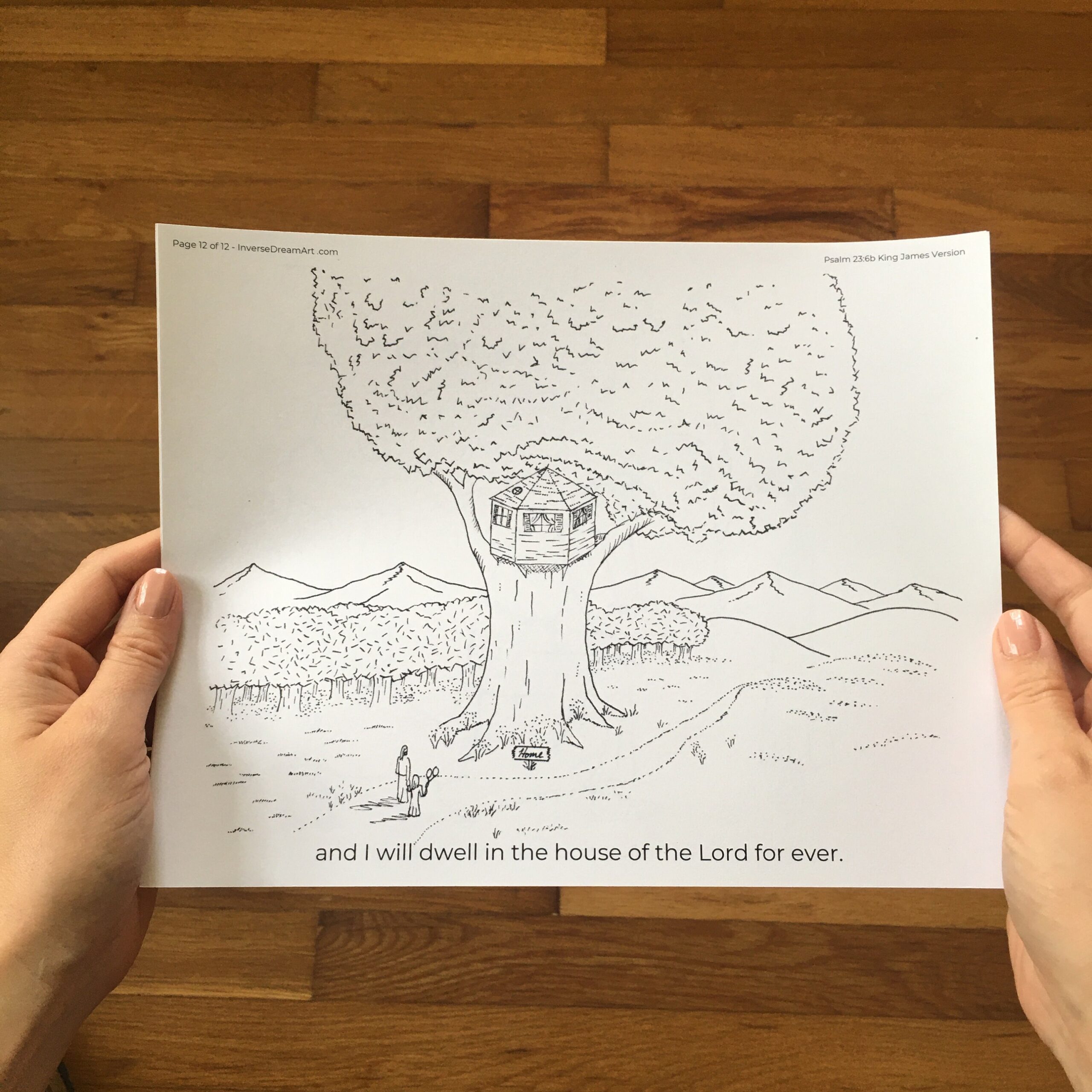 Psalm 23 Coloring Pages 12 Pages Printable Digital Download Etsy