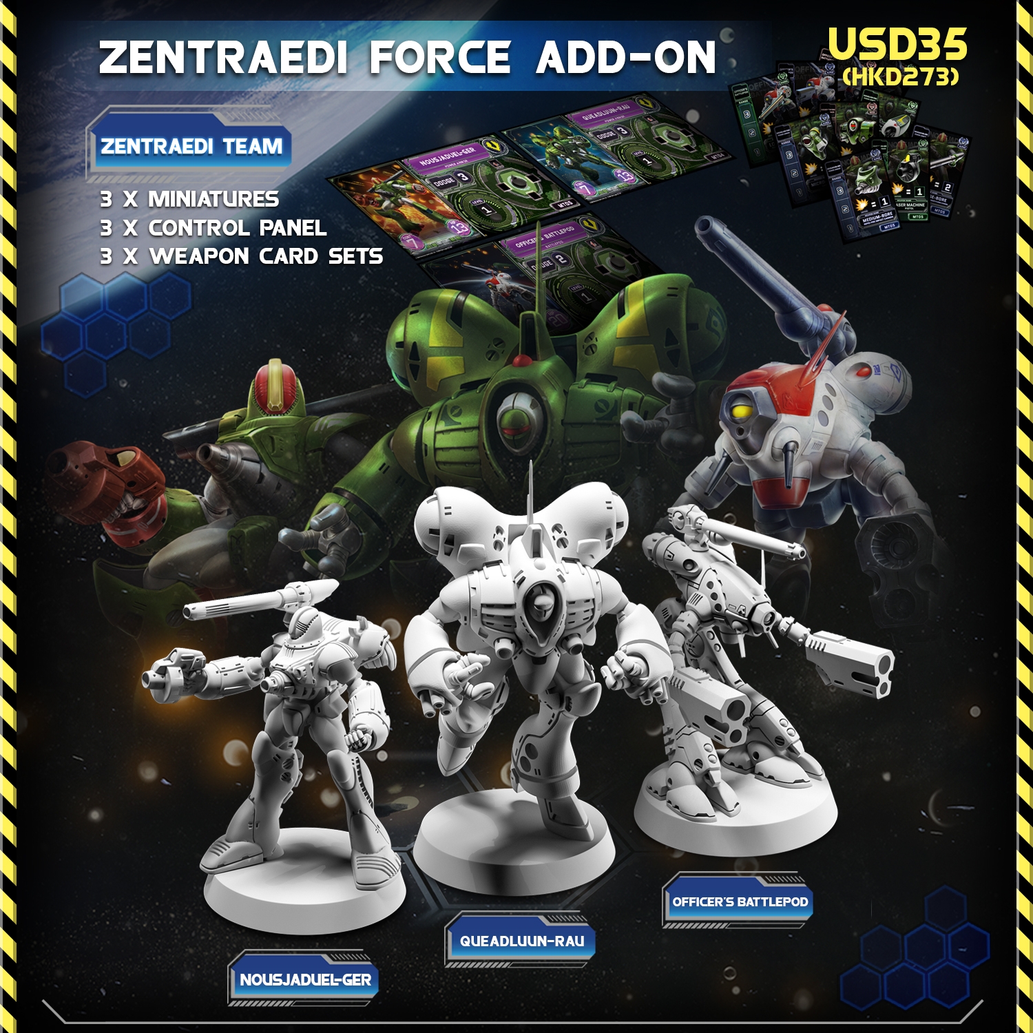 Robotech Macross DOG FIGHT The Miniatures Game By MiniTech Games Zentraedi Forces Add on Gamefound