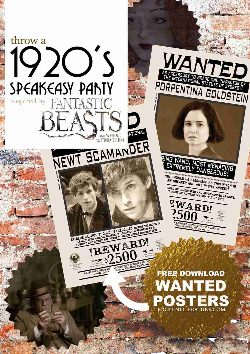 Free Printable Fantastic Beast Invitations