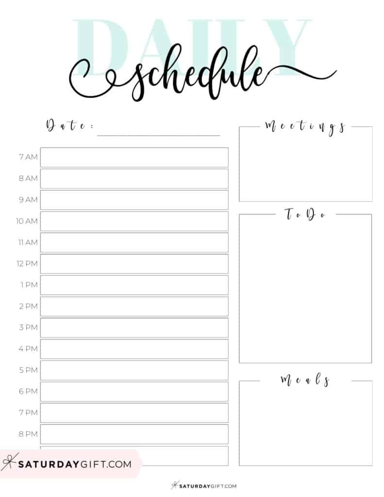 Daily To Do List Planner Printable Free