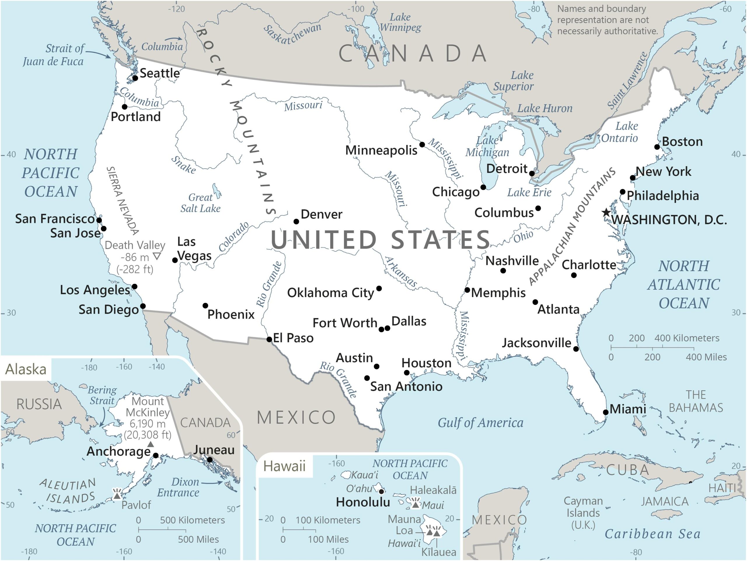 Printable United States Coastal Map