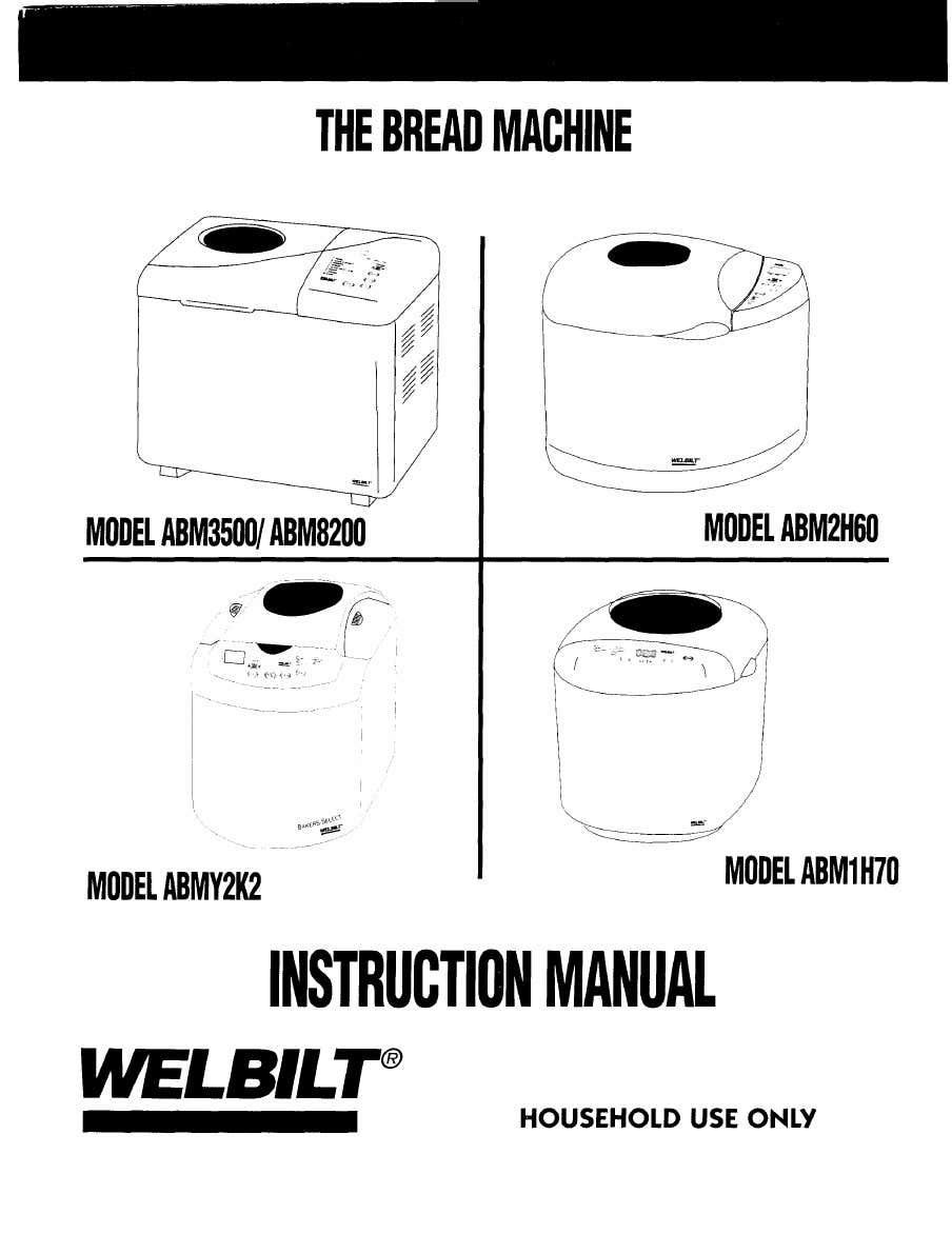 Welbilt Bread 2025 Maker