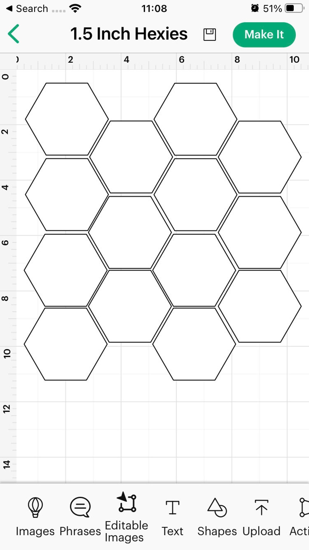 6 Inch Hexagon Template Printable