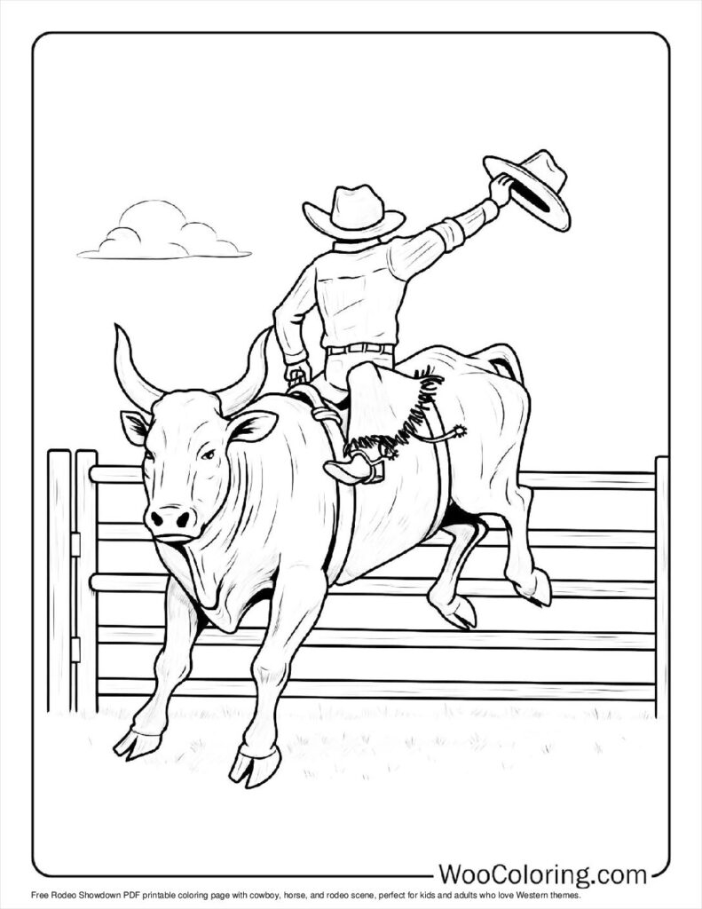 100 Cowboy Coloring Pages Free PDF To Print Woo Coloring