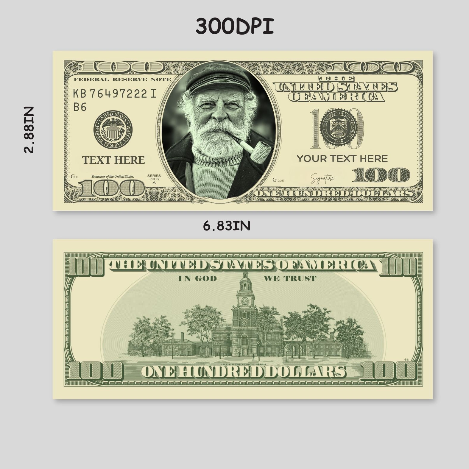 Printable 100 Dollar Bill Front And Back