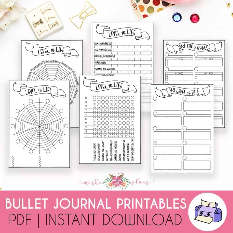 13 Useful And Creative Level 10 Life Bullet Journal Page Ideas Masha Plans