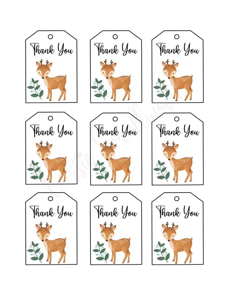 Free Printable Baby Shower Favor Tags
