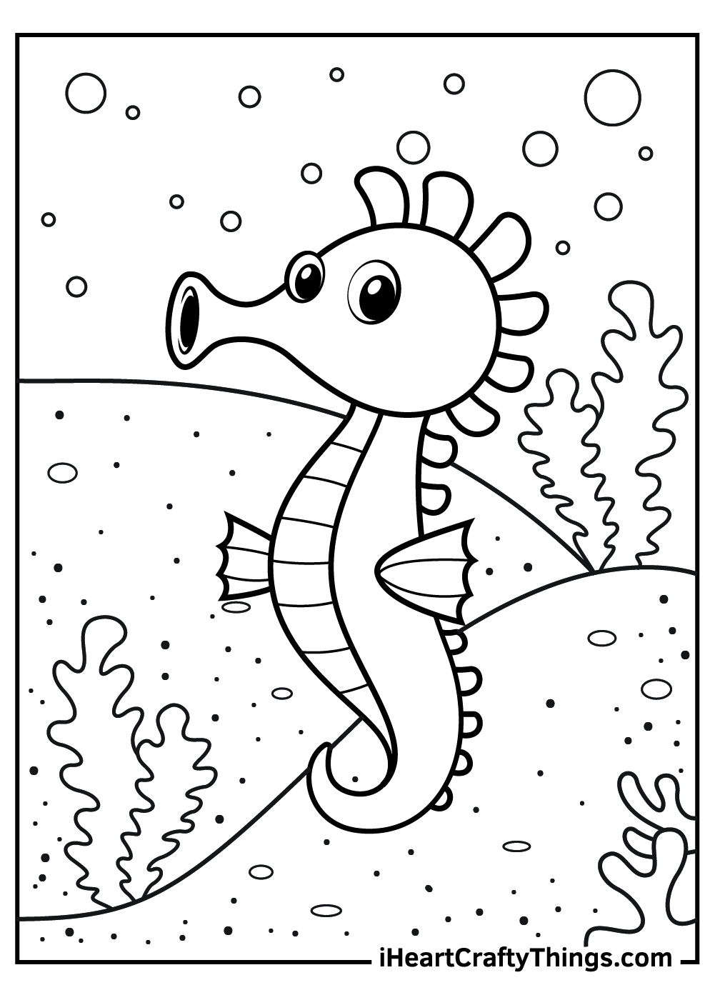 15 Seahorse Coloring Pages 100 Free Printables 