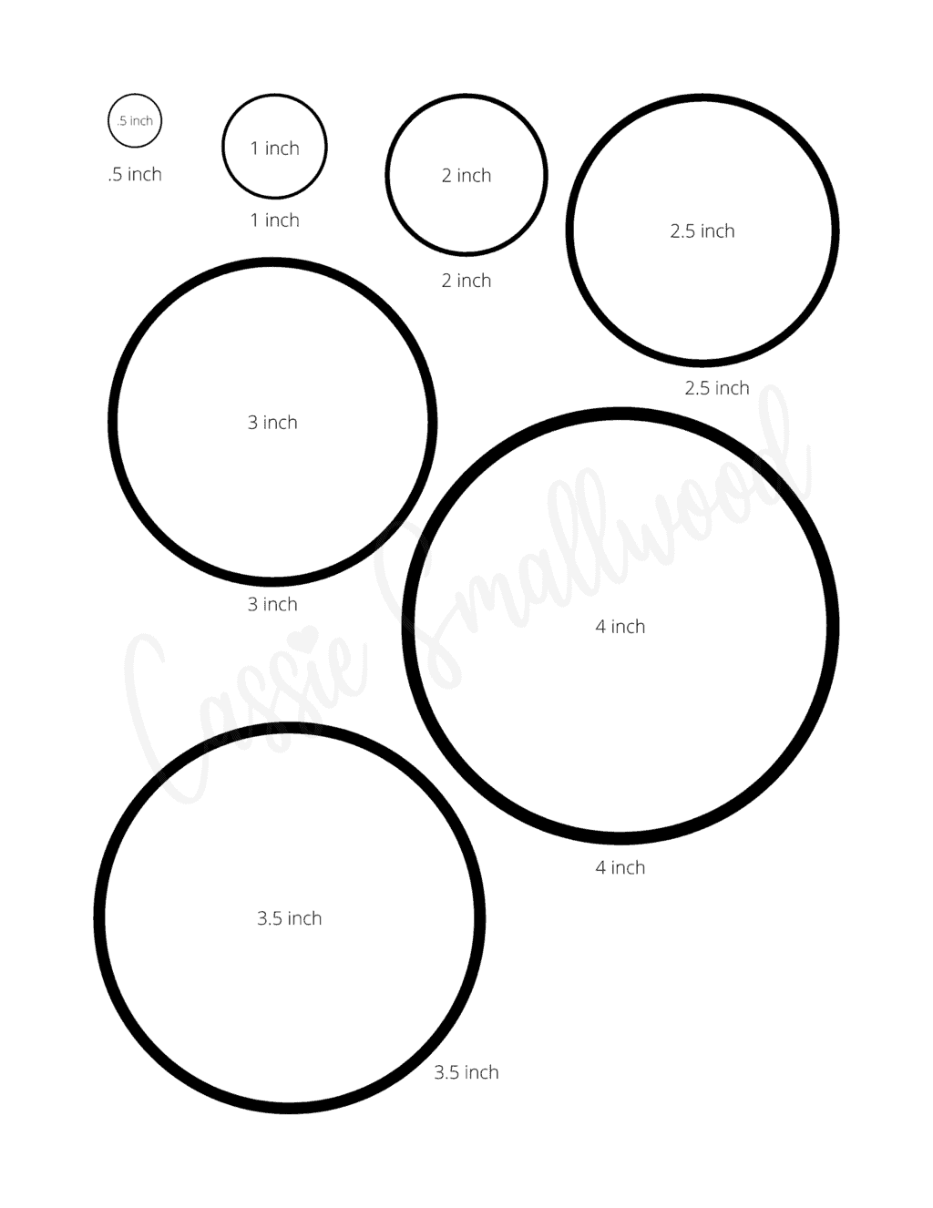 4 Inch Circle Template Printable