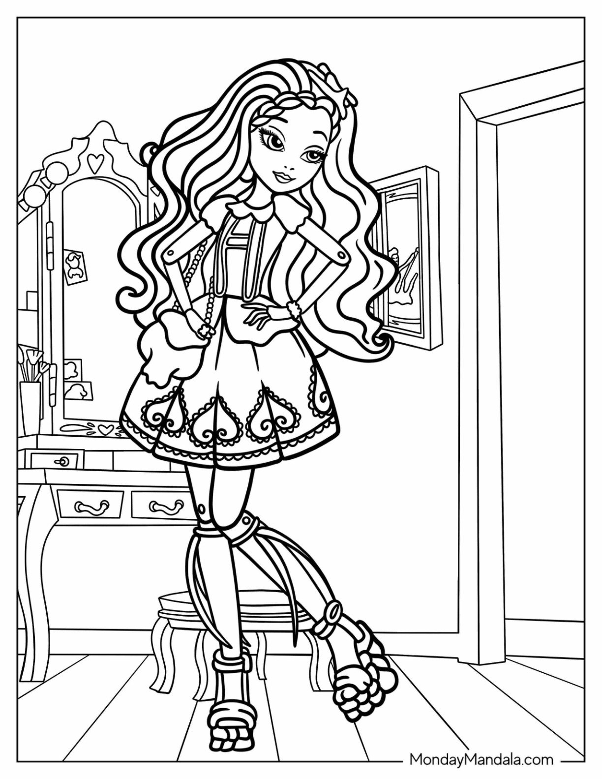 20 Ever After High Coloring Pages Free PDF Printables 