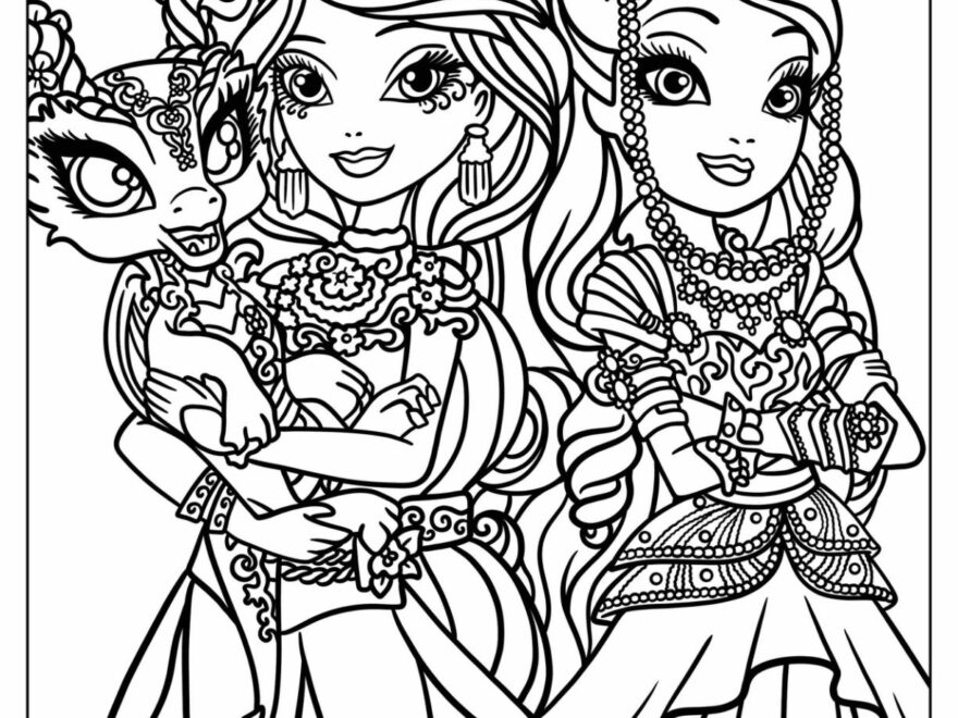 20 Ever After High Coloring Pages Free PDF Printables