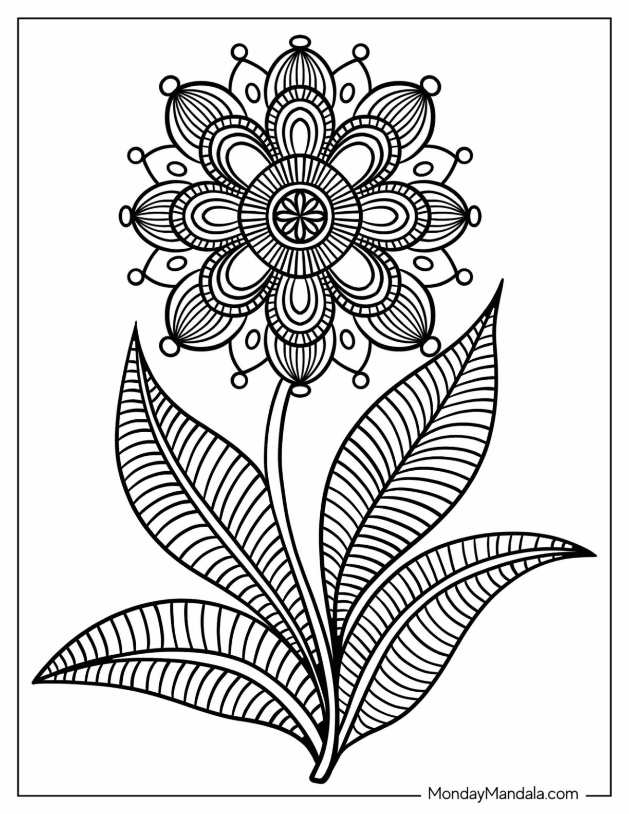 20 Flower Mandala Coloring Pages Free PDF Printables 