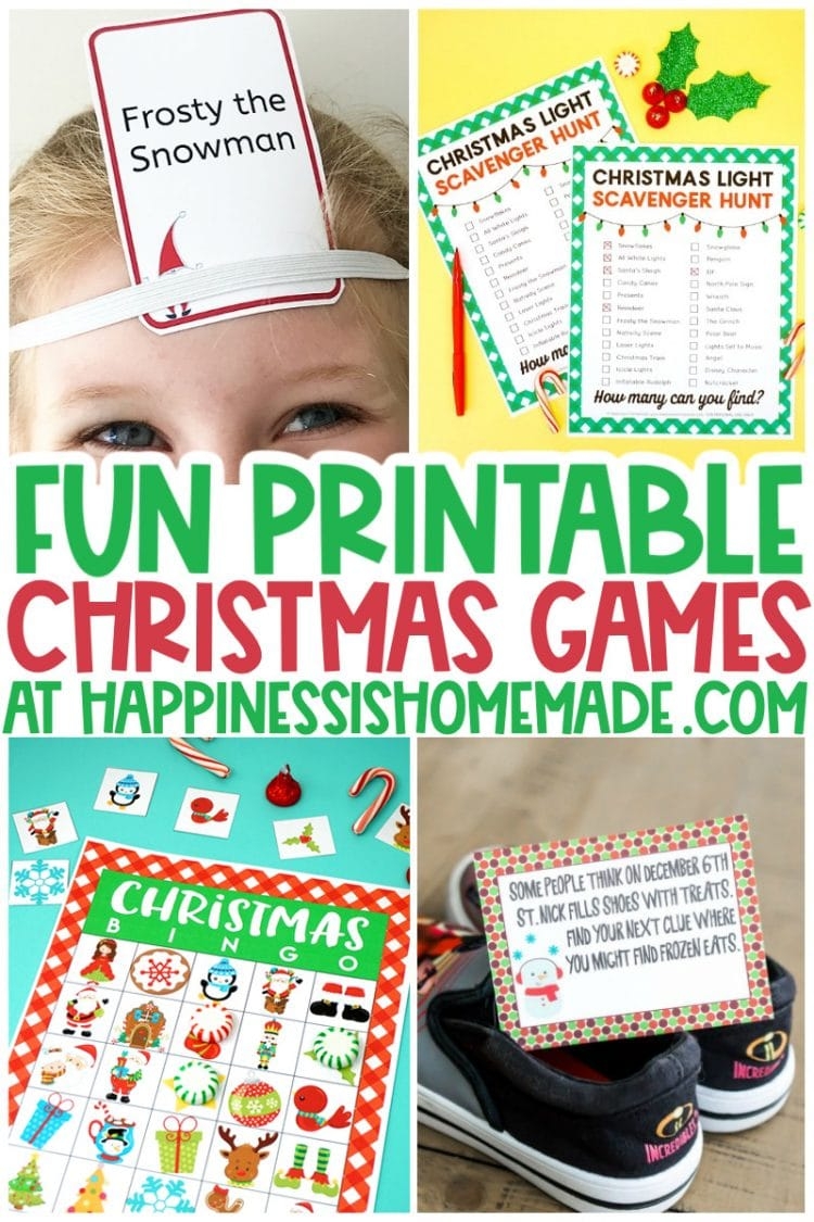 Free Printable Christmas Games For Family Gatherings