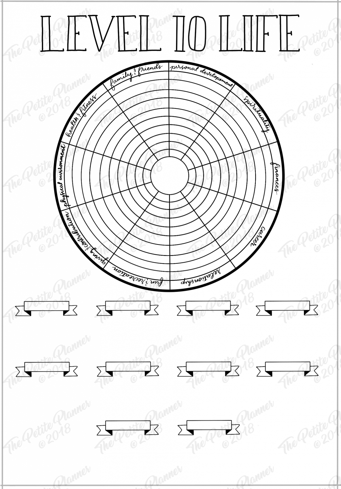 Level 10 Life Free Printable