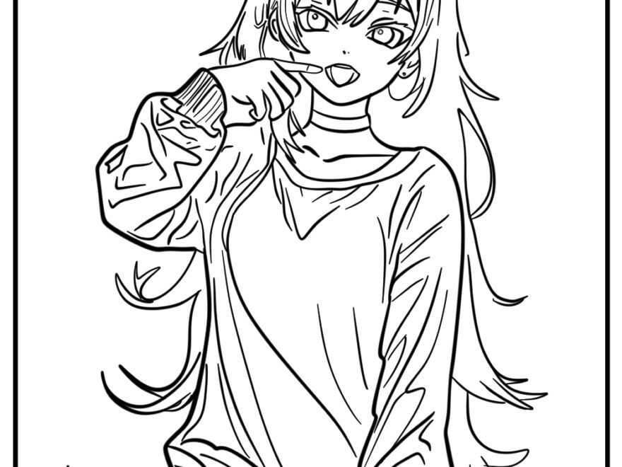 28 New Anime Girl Coloring Pages 100 Free To Print
