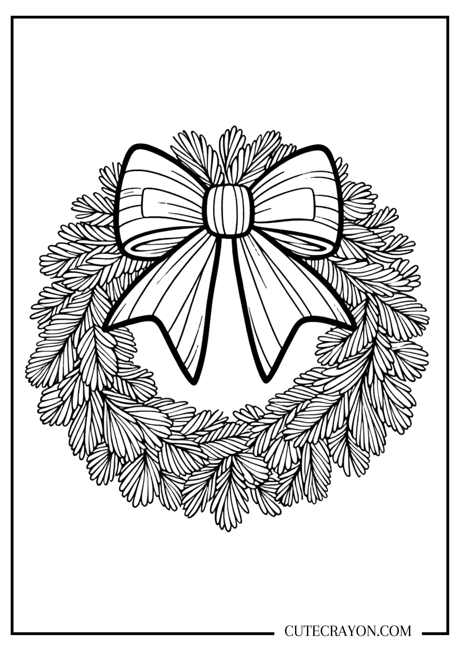 Free Printable Full Page Christmas Colouring Pages