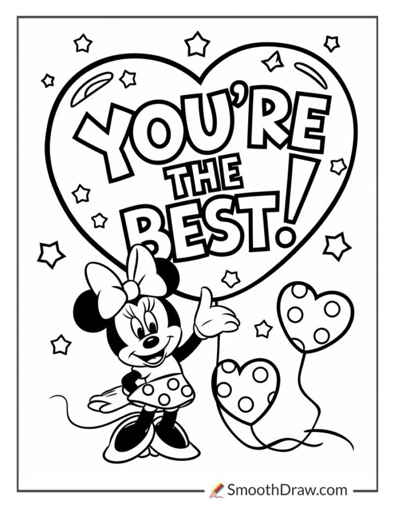 Minnie Mouse Printable Coloring Pages